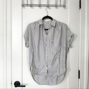 Madewell Striped Oversized Button Up